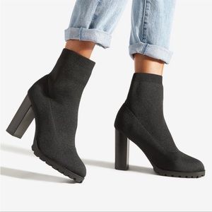 Shoedazzle Minetta Block Heel Bootie 8.5